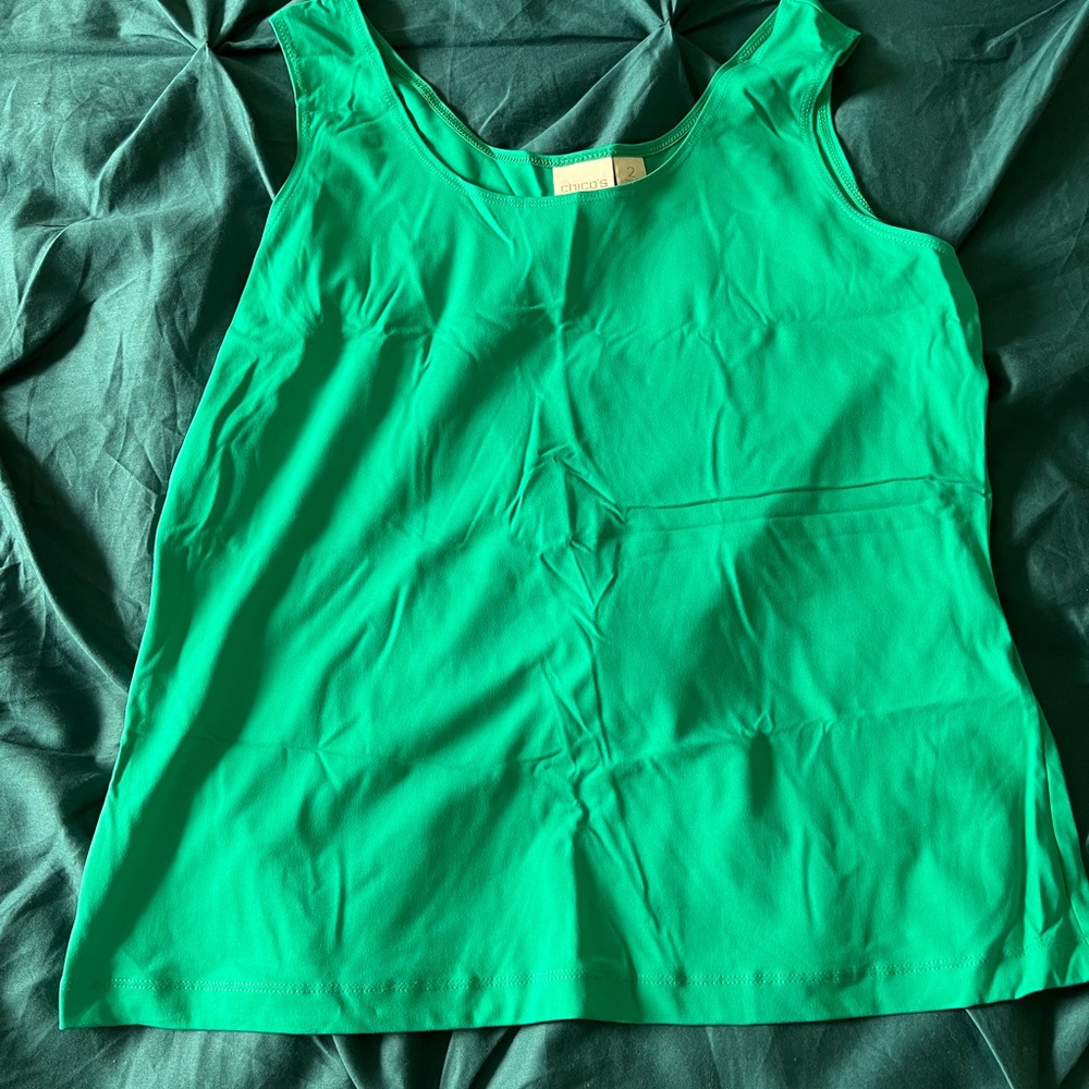 Chico’s size 2 tank. Worn a few times, like new.